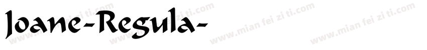 Joane-Regula字体转换