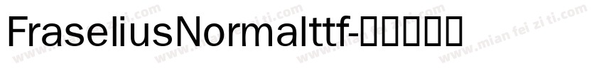 FraseliusNormalttf字体转换