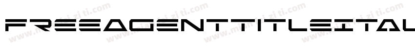 FreeAgentTitleItalic-0war字体转换
