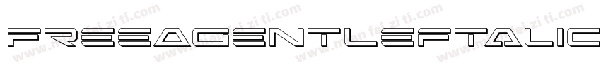 FreeAgentLeftalic-gOp3字体转换