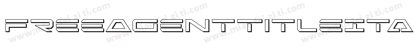 FreeAgentTitleItalic-0war字体转换