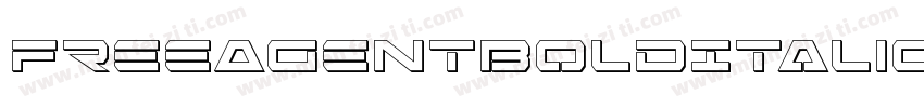 FreeAgentBoldItalic-v6ZZ字体转换