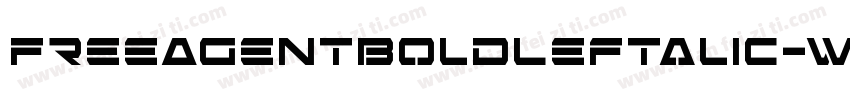 FreeAgentBoldLeftalic-w6J2字体转换