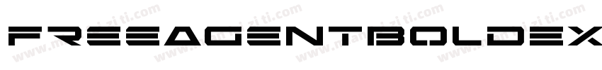 FreeAgentBoldExpandedItal-294W字体转换