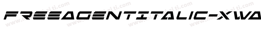 FreeAgentItalic-XwA2字体转换
