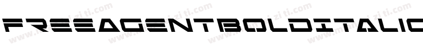 FreeAgentBoldItalic-v6ZZ字体转换