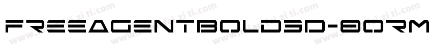 FreeAgentBold3D-8oRM字体转换