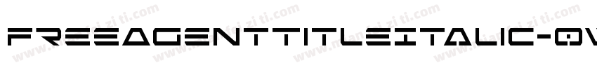 FreeAgentTitleItalic-0war字体转换