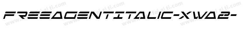 FreeAgentItalic-XwA2字体转换
