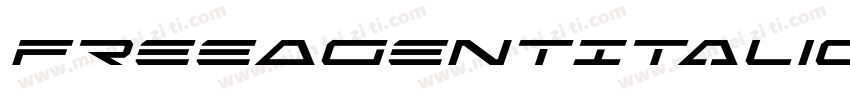 FreeAgentItalic-XwA2字体转换