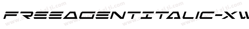 FreeAgentItalic-XwA2字体转换