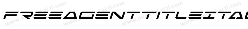 FreeAgentTitleItalic-0war字体转换