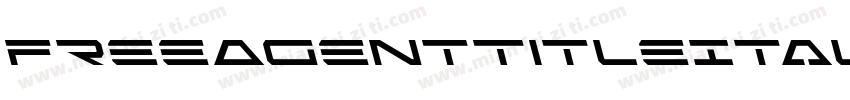 FreeAgentTitleItalic-0war字体转换