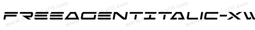 FreeAgentItalic-XwA2字体转换