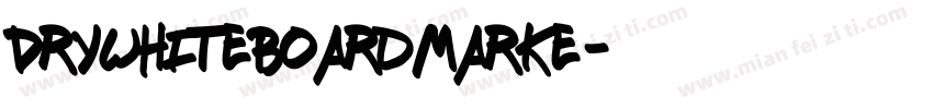 DryWhiteboardMarke字体转换