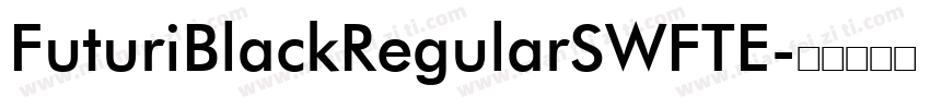 FuturiBlackRegularSWFTE字体转换