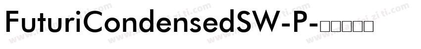 FuturiCondensedSW-P字体转换
