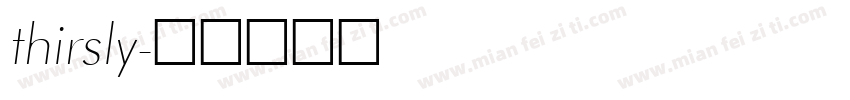 thirsly字体转换