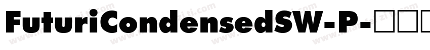 FuturiCondensedSW-P字体转换