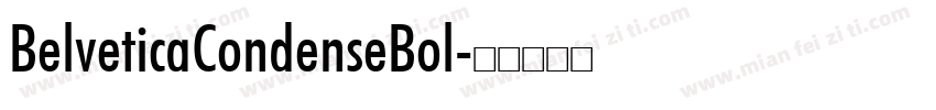 BelveticaCondenseBol字体转换