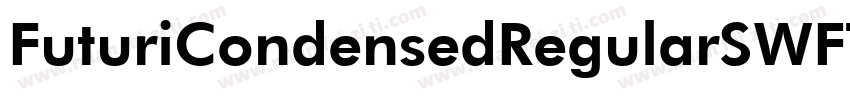 FuturiCondensedRegularSWFTE字体转换