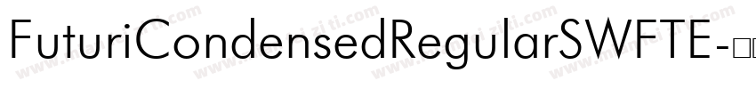 FuturiCondensedRegularSWFTE字体转换