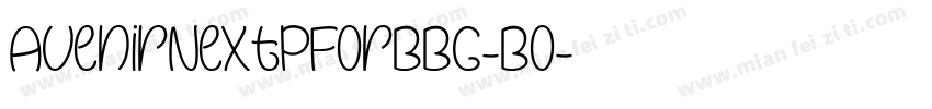 AvenirNextPForBBG-Bo字体转换
