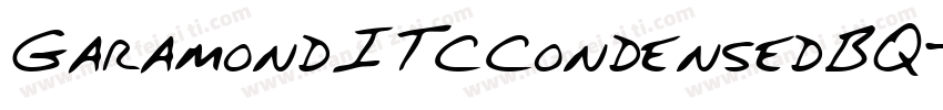 GaramondITCCondensedBQ字体转换