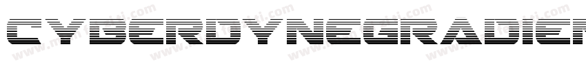 CyberdyneGradientItalic-1WL2字体转换