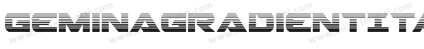 GeminaGradientItalic-7azR字体转换