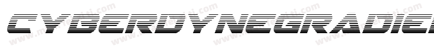 CyberdyneGradientItalic-1WL2字体转换