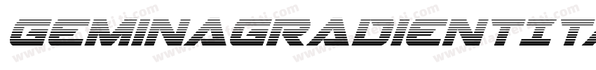 GeminaGradientItalic-7azR字体转换