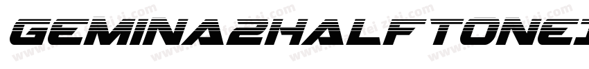 Gemina2HalftoneItalic-qrO2字体转换