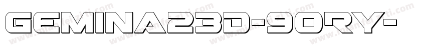 Gemina23D-9ORy字体转换