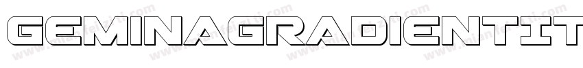 GeminaGradientItalic-7azR字体转换