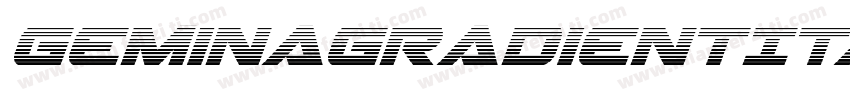 GeminaGradientItalic-7azR字体转换