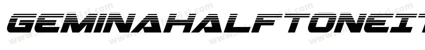 GeminaHalftoneItalic-dD7E字体转换