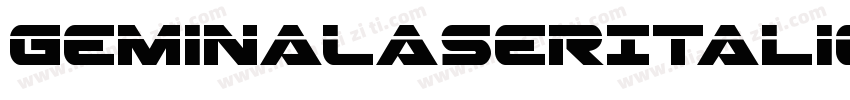 GeminaLaserItalic-o8Wa字体转换