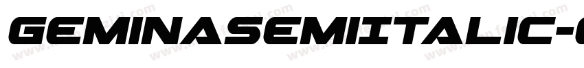 GeminaSemiItalic-eAm6字体转换