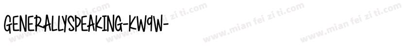GenerallySpeaking-Kw9W字体转换