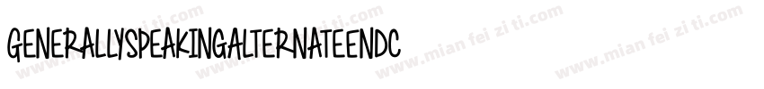 GenerallySpeakingAlternateEndcaps-2YAW字体转换