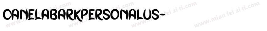 CanelaBarkPersonalUs字体转换