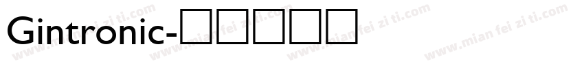 Gintronic字体转换