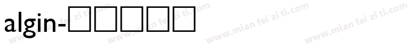algin字体转换