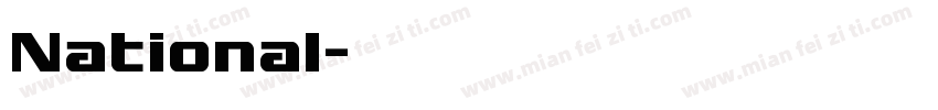 National字体转换
