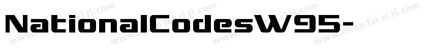 NationalCodesW95字体转换