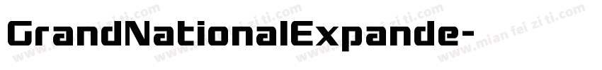 GrandNationalExpande字体转换