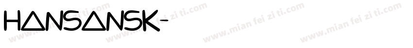 HanSansK字体转换