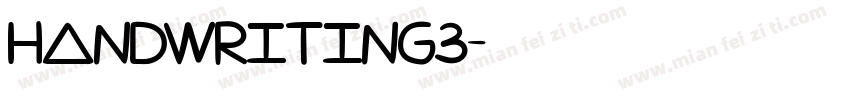 handwriting3字体转换