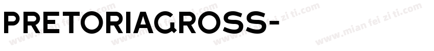 PretoriaGross字体转换
